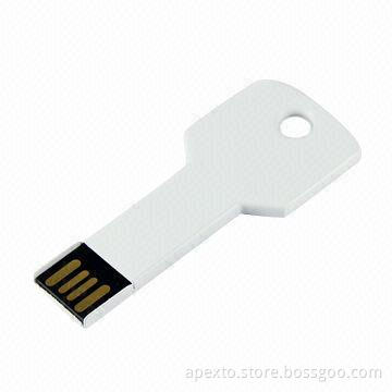 Key-shaped USB Flash Drive with Up to 16GB Memory Capacity and COB Technology, Bootable